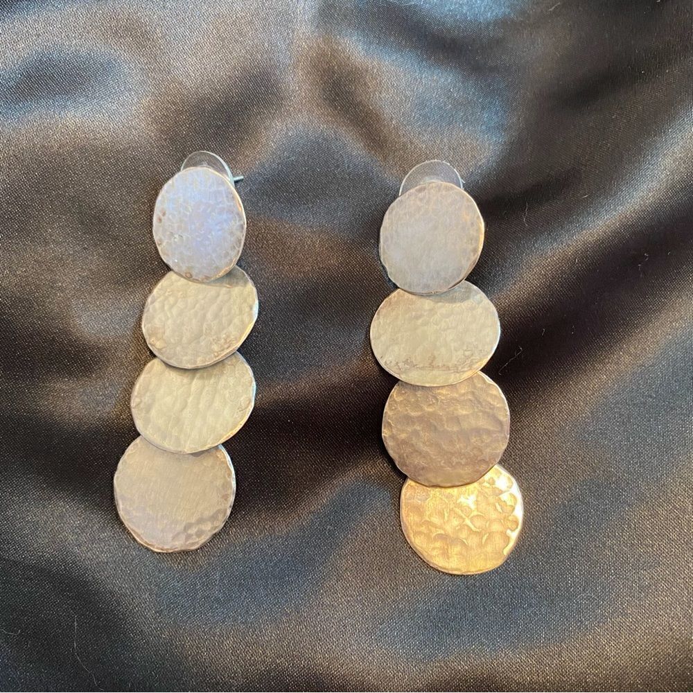 Silver Tone Dangling Earrings